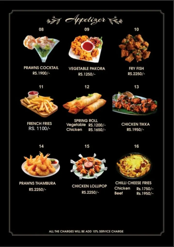 Restaurant Menu Page 10